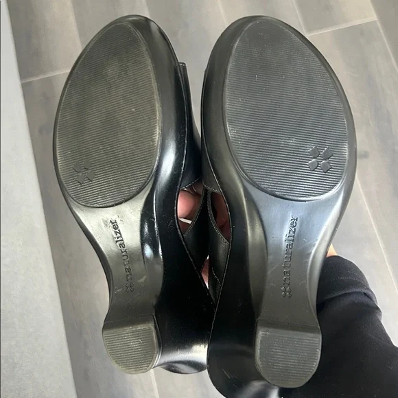 Naturalizer Leather Wedge Sandals Open Toe Slingback Women’s Size 7.5 - Picture 13 of 13